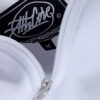 "AH" White Full Zip Hoodie - Image 3