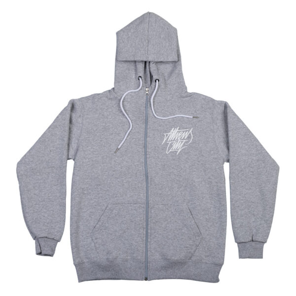 "Hardcore Lifestyle" Grey Full Zip Hoodie