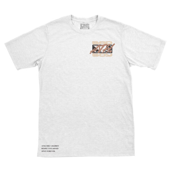 “Athens Hardcore x Bad Boy - Camo” white T-Shirt