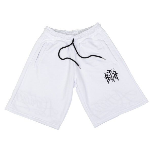 “Ath Calligraphy” White Shorts