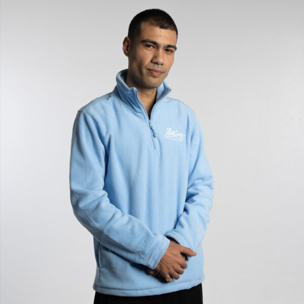 ”Logo” Baby Blue Fleece