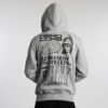 ”Logos” Grey Zipped Hoodie - Image 2
