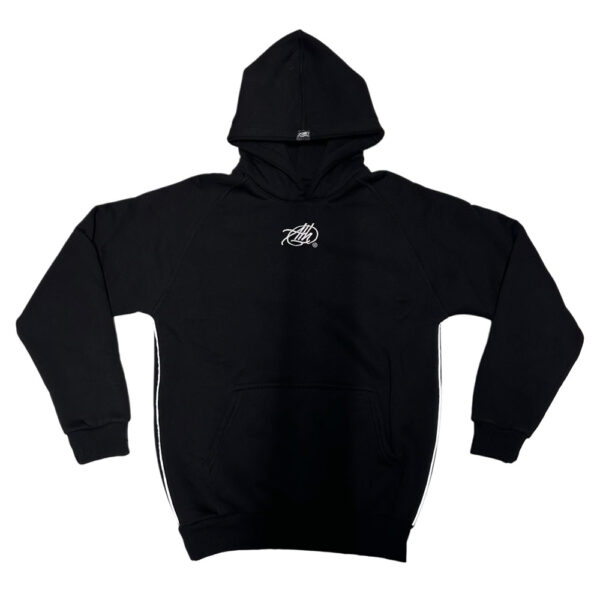 ”Ath logo” Reflective Black Hoodie