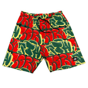 “Athcore Throw Up” Swim Short